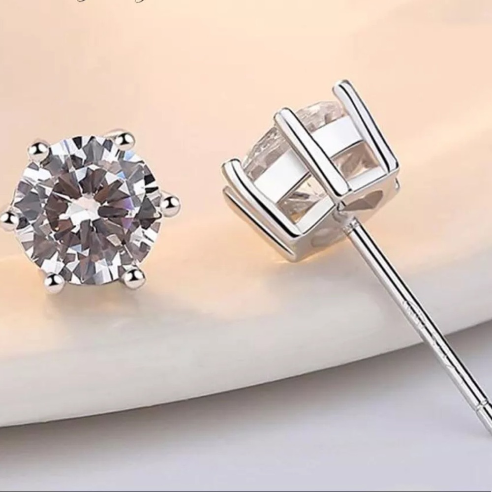 Sterling Silver 925 Stud Earrings